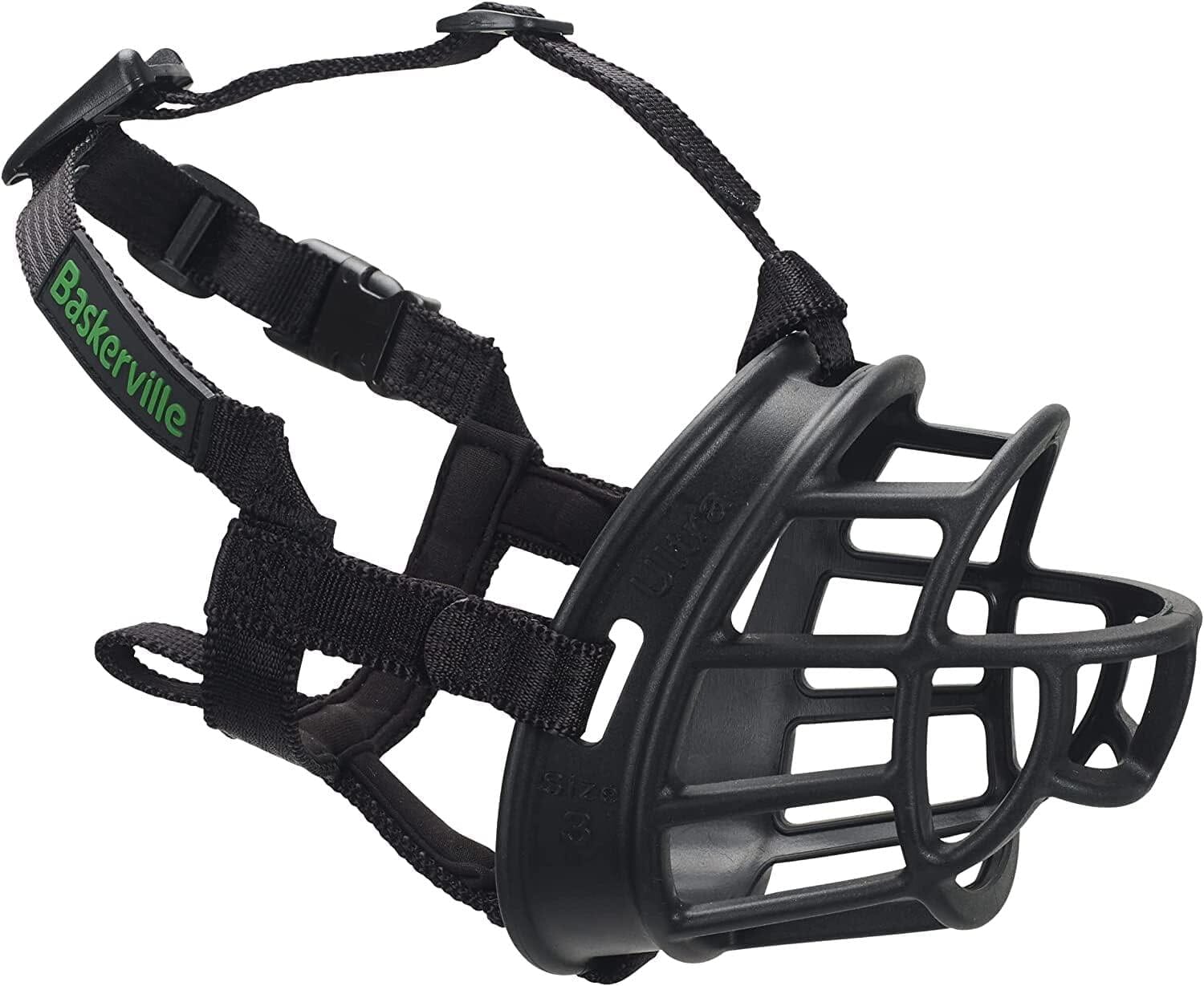 The Company of Animals Baskerville Ultra Muzzle - Black - Size 5 - L:4.5" X 13.5" In