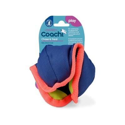The Company of Animals Coachi Chase and Treat Rewarding and Inserting Interactive Fetch Nylon Dog Toy