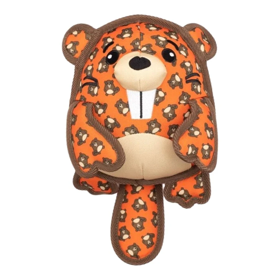 The Worthy Dog Beaver Squeak Nylon and Plush Dog Toy - Image 2