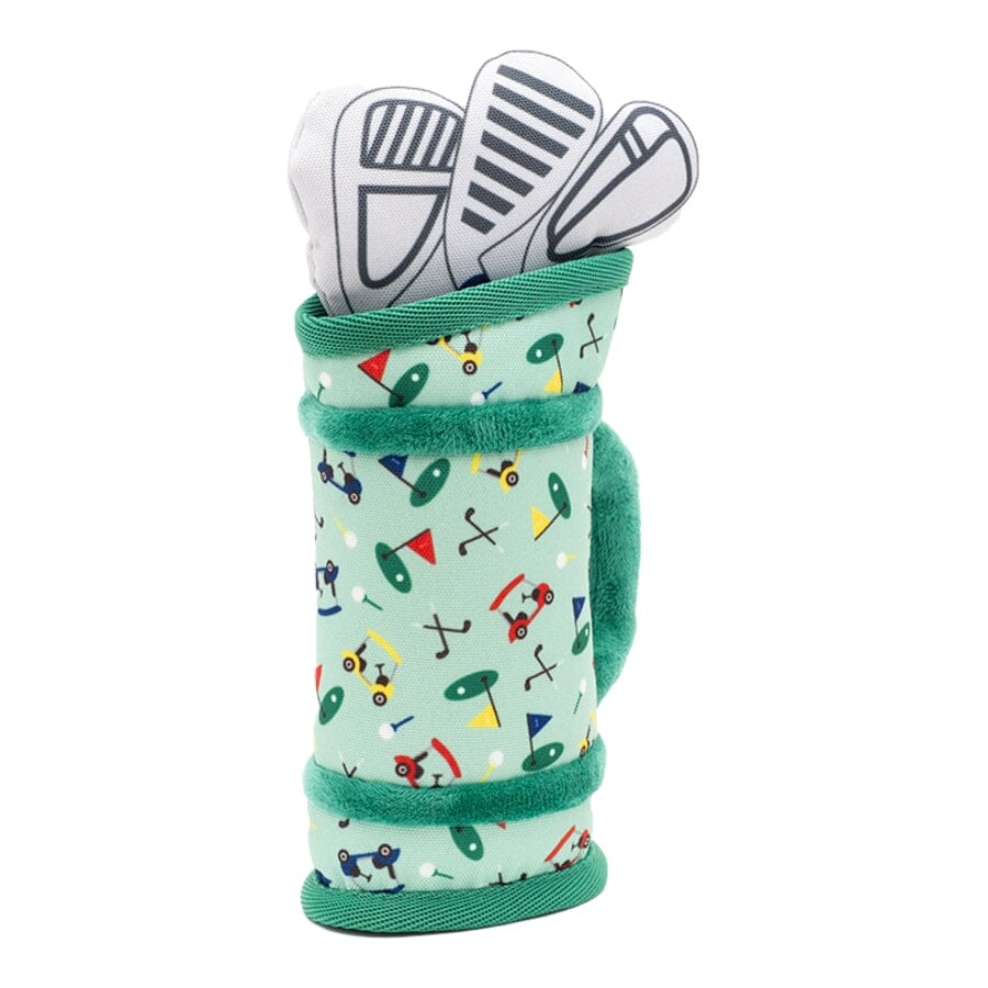 The Worthy Dog Golf Bag Squeak Nylon and Plush Dog Toy - Image 2