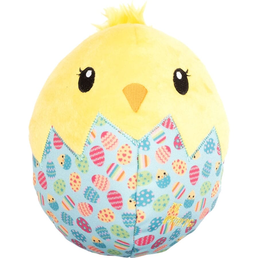 The Worthy Dog Tough Chick Hatching Squeak Nylon and Plush Dog Toy - Image 2