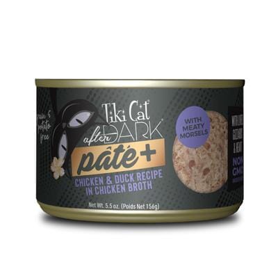 Tiki Cat After Dark Pate+ Grain-Free Chicken and Duck in Broth Adult Canned Cat Food