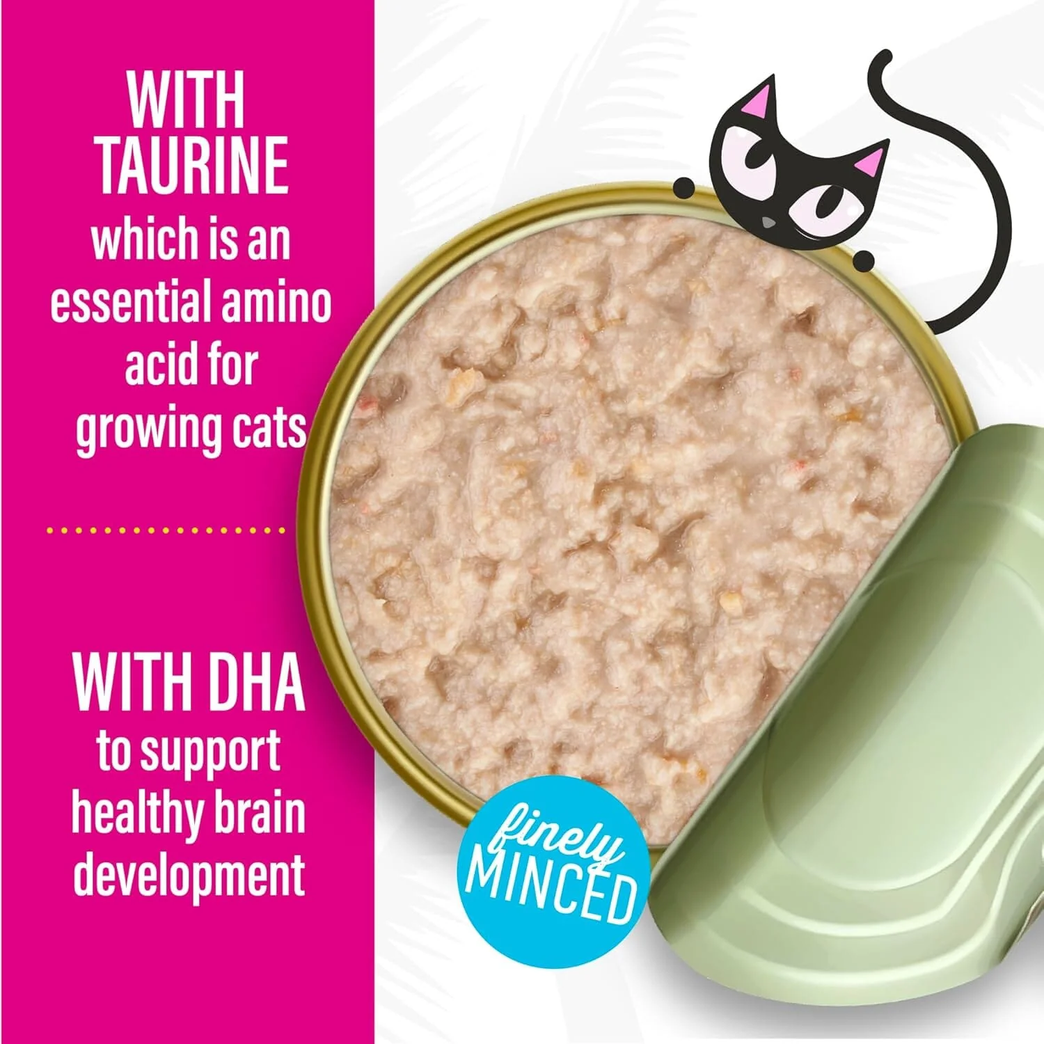Tiki Cat Baby Pate Grain-Free Minced Chicken and Chicken Liver Kitten Canned Cat Food - 2.4 Oz - Case of 12 - Image 4