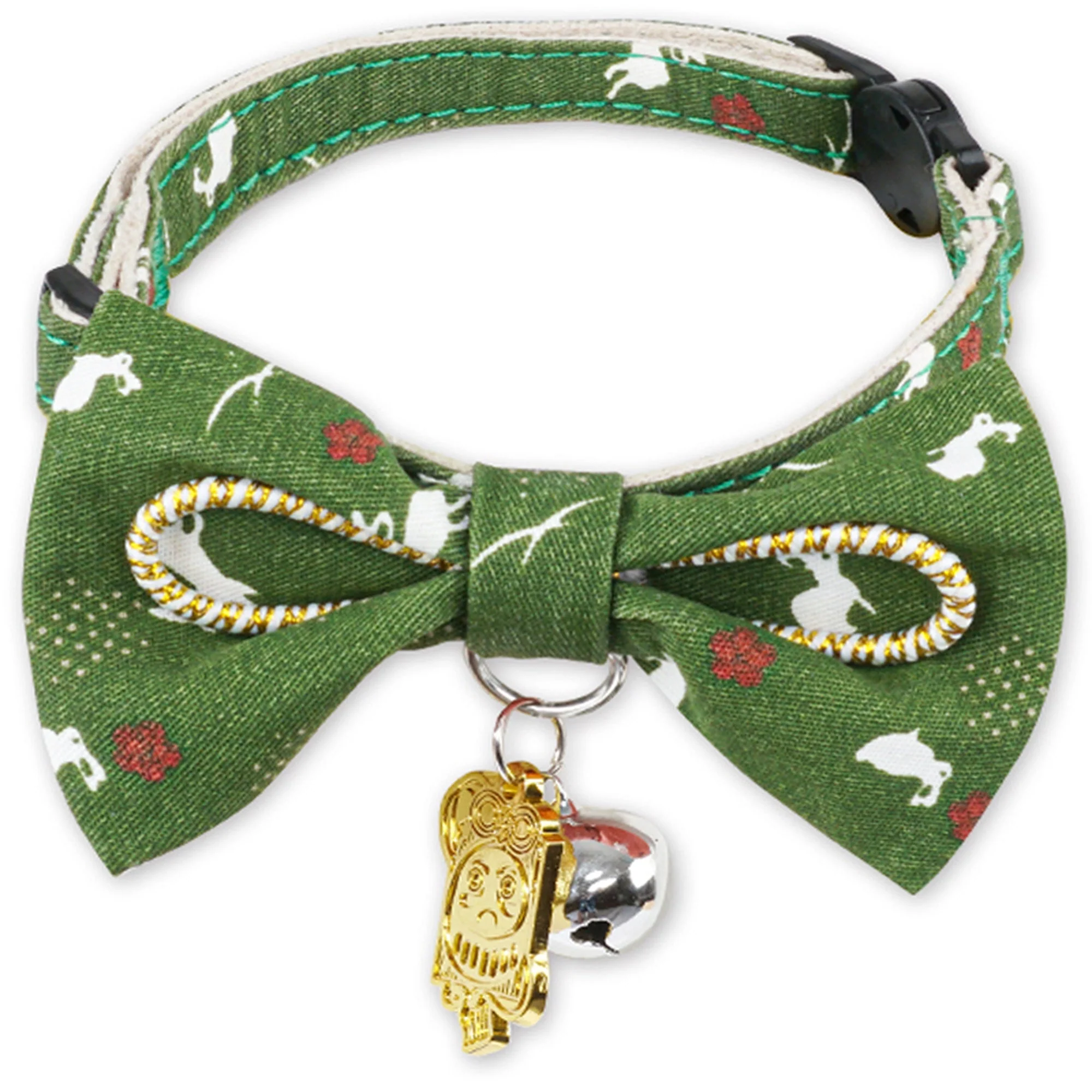 Touchcat ® Glampurr Elegant Fashion Cat Collar with large Bowtie and Bell Charm - Image 6