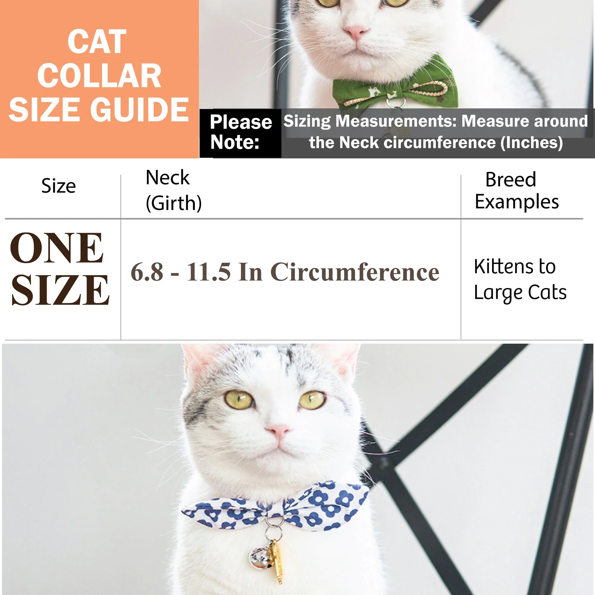 Touchcat ® Glampurr Elegant Fashion Cat Collar with large Bowtie and Bell Charm - Image 9