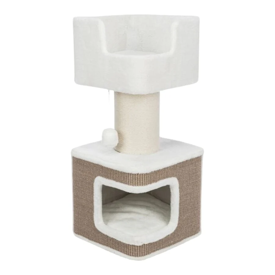 Trixie Pet Products Ava 2-Level Boxed Cat Scratching Tree and Furniture House