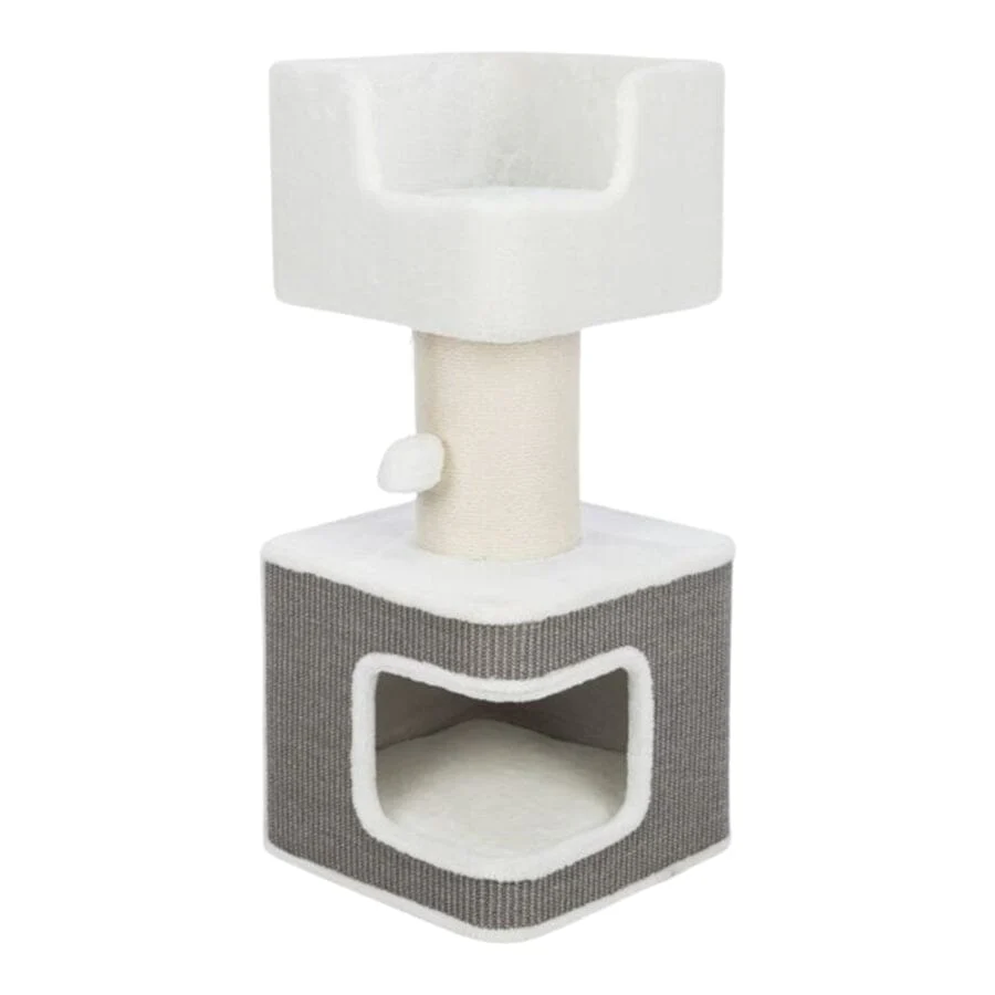 Trixie Pet Products Ava 2-Level Boxed Cat Scratching Tree and Furniture House - Image 2