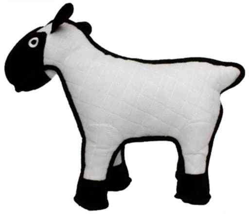 Tuffy's Barnyard Sherman The Sheep Float and Squeak Nylon and Plush Dog Toy