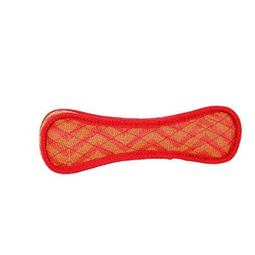 Tuffy's Duraforce Bone Zigzag Nylon Fetch Dog Toy - Red - Image 2