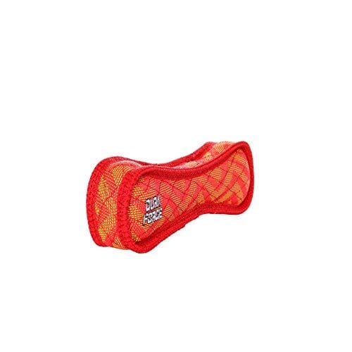 Tuffy's Duraforce Bone Zigzag Nylon Fetch Dog Toy - Red - Image 3