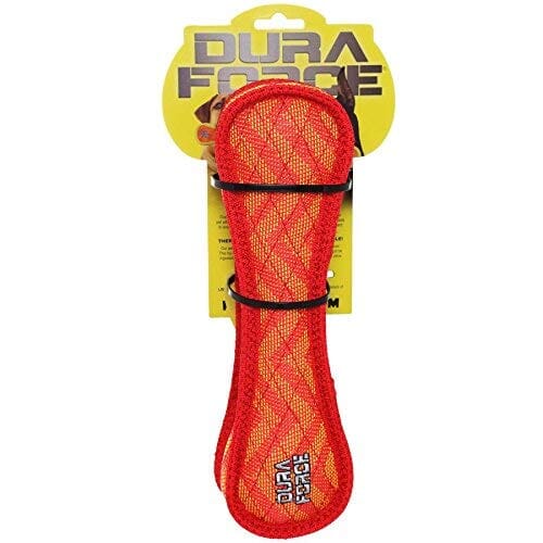 Tuffy's Duraforce Bone Zigzag Nylon Fetch Dog Toy - Red - Image 4