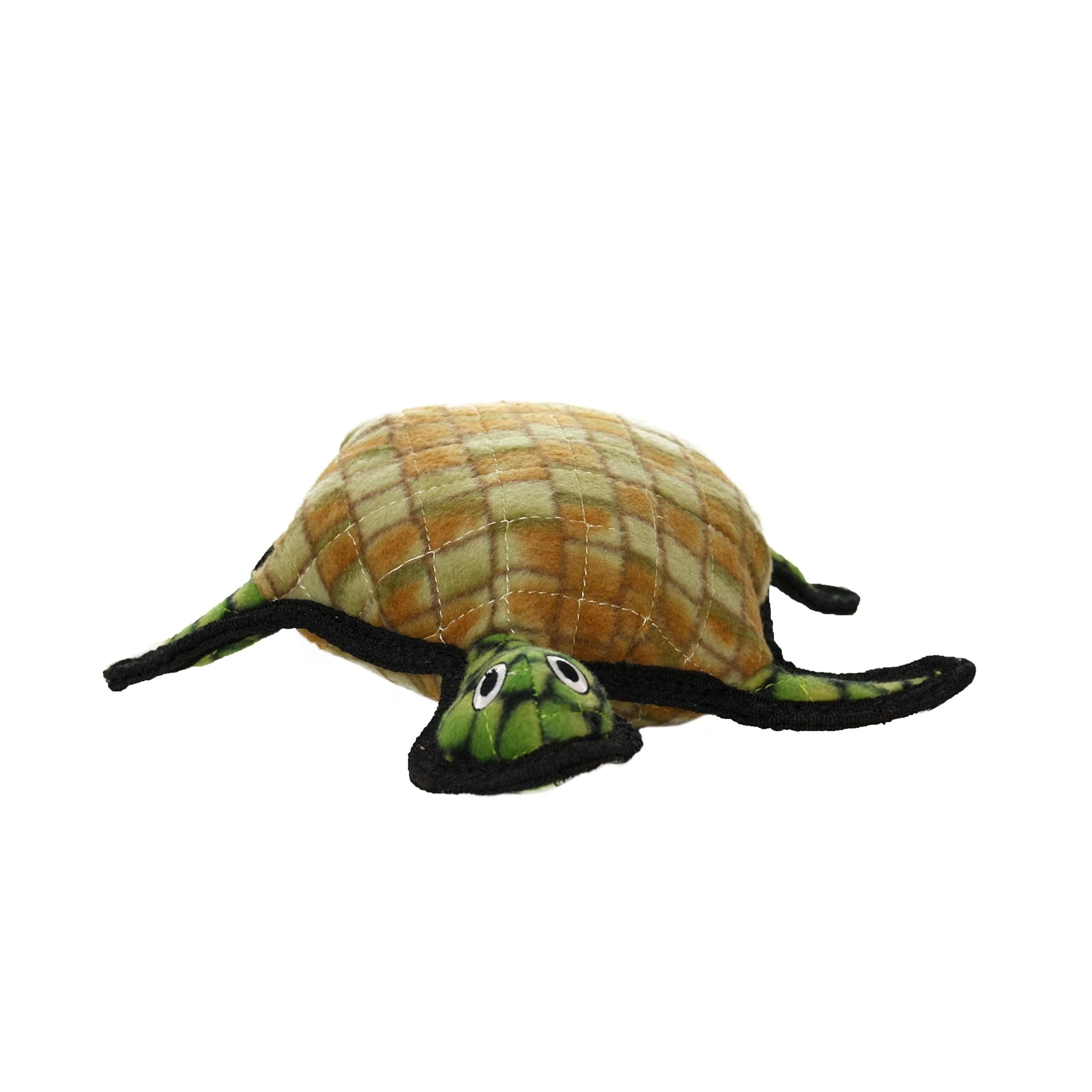 Tuffy's Ocean Creature Turtle Float and Squeak Nylon and Plush Fetch Dog Toy - Image 3