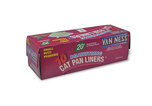 Van Ness Drawstring Cat Pan Liners - Ivory - Small - 10 Count