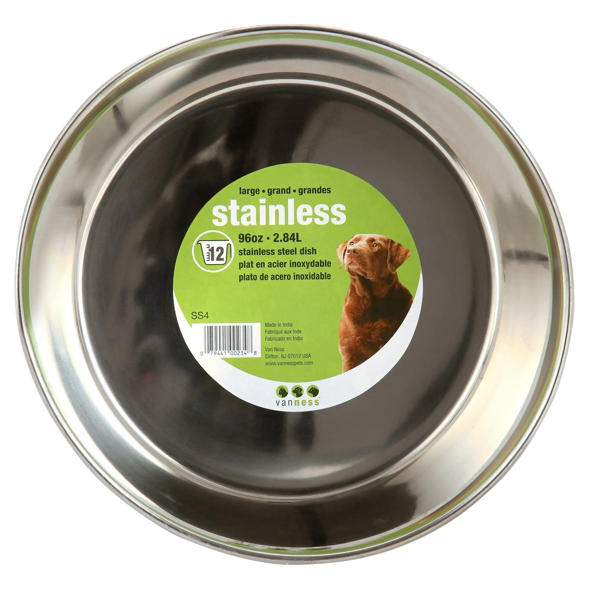 Van Ness Non-Skid Stainless Steel Dog Bowl - Image 2