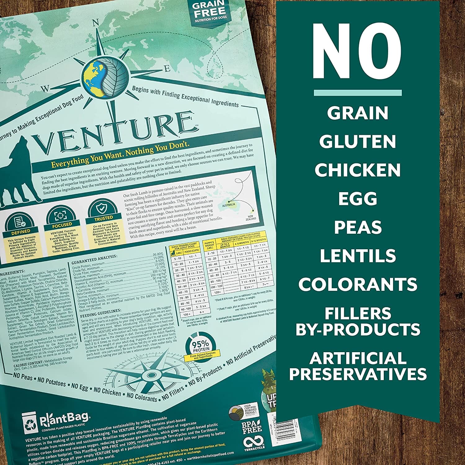 Venture Limited Ingredient Diet Grain-Free Dry Dog Food - Lamb - 4 Lbs - Image 3