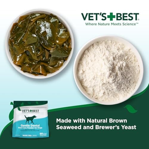 Vet's Best Gentle Dental Brush-Free Oral Care Powder Food Topper for Dogs - 75 Grams - 90 Day Supply - Image 3