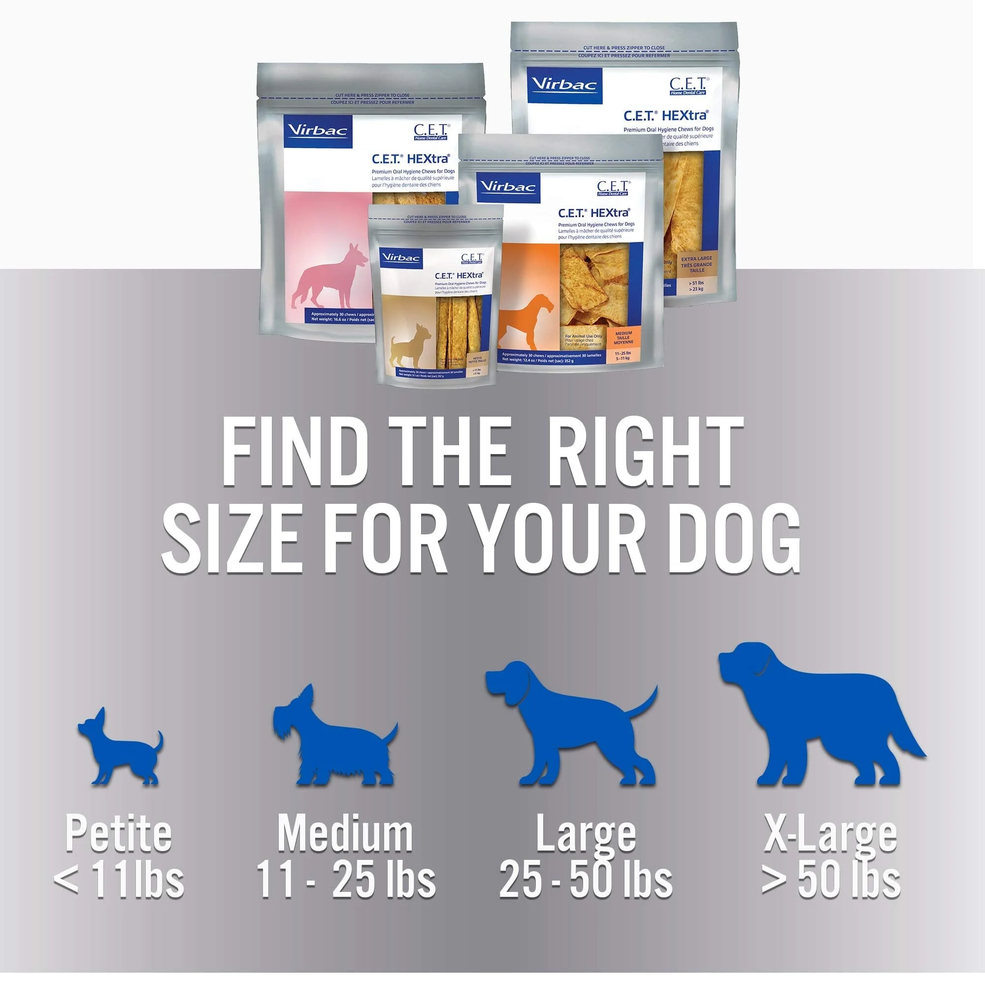 Virbac CET HeXtra Premium Oral Hygiene Beef Dog Chews - 30 Count - Image 4