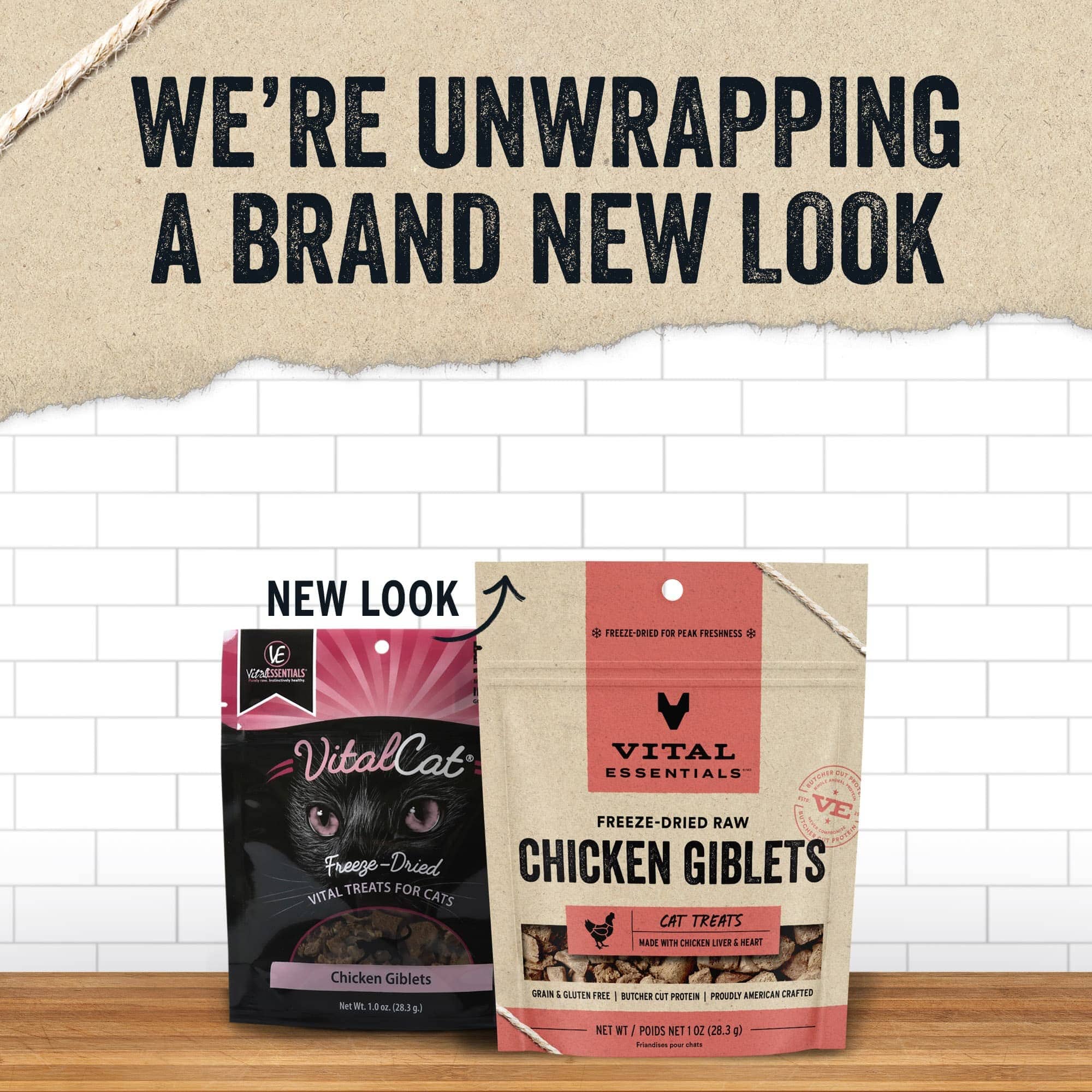 Vital Essential's Grain-Free Chicken Giblets Freeze-Dried Cat Treats - 1 Oz - Image 3