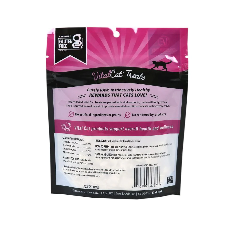 Vital Essentials Vital Cat Freeze Dried Grain Free Chicken Breast Cat Treats - Image 4
