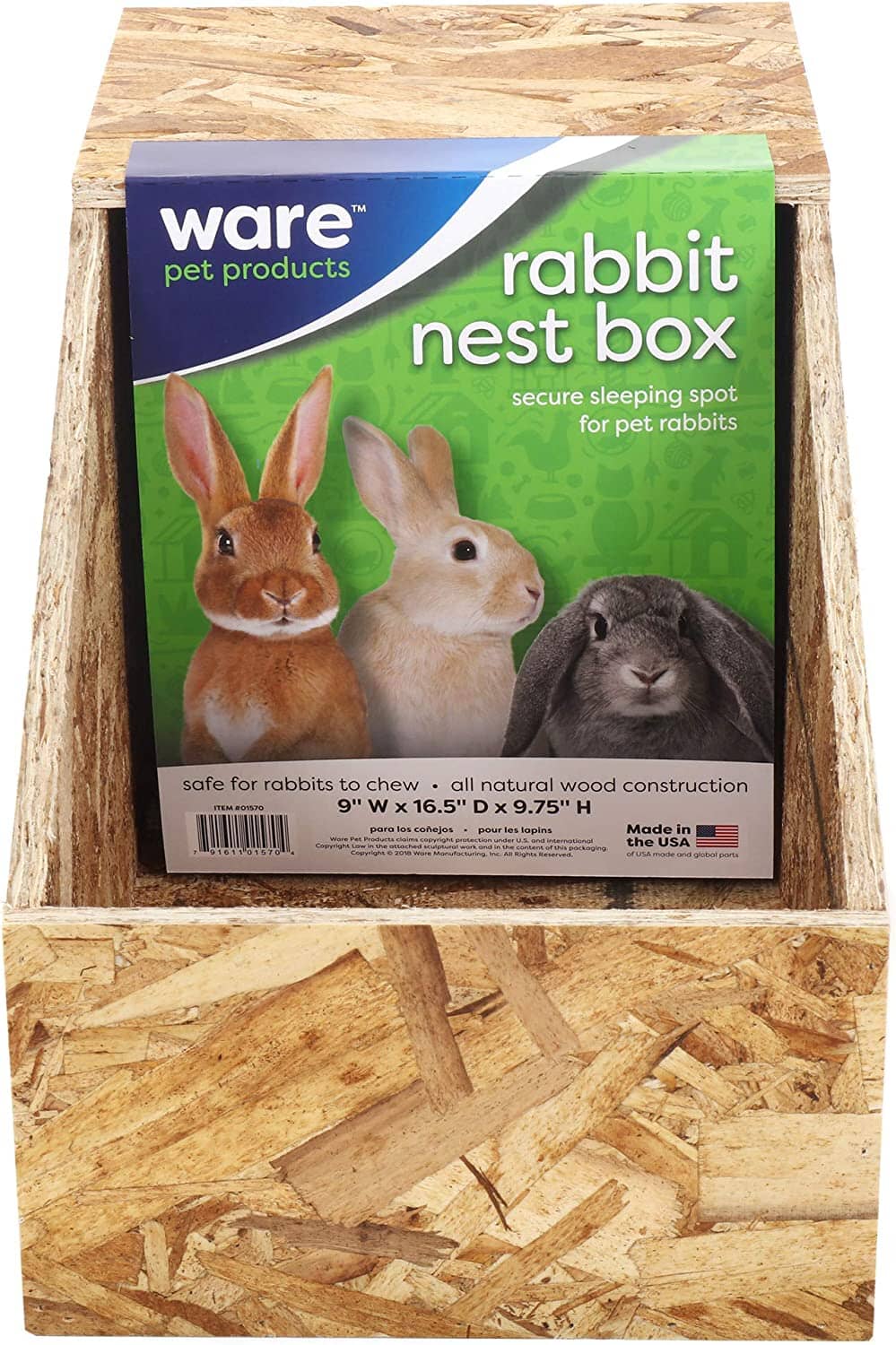 Ware Wood Nesting Box Small Animal Accessories - Small - Image 2