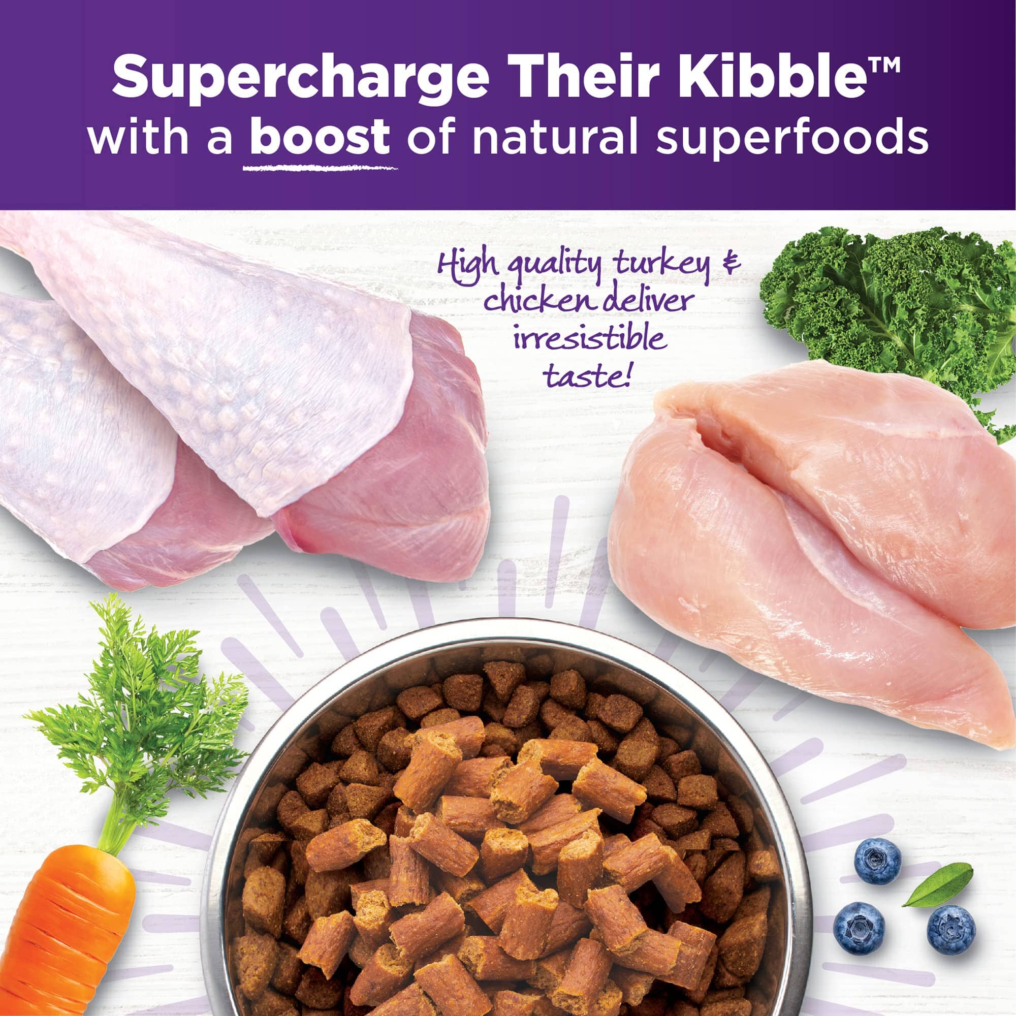 Wellness Core Bowl Boosters Grain-Free Tender Toppers Turkey and Chicken Dog Food Topper - 2 Lbs - Case of 4 - Image 4