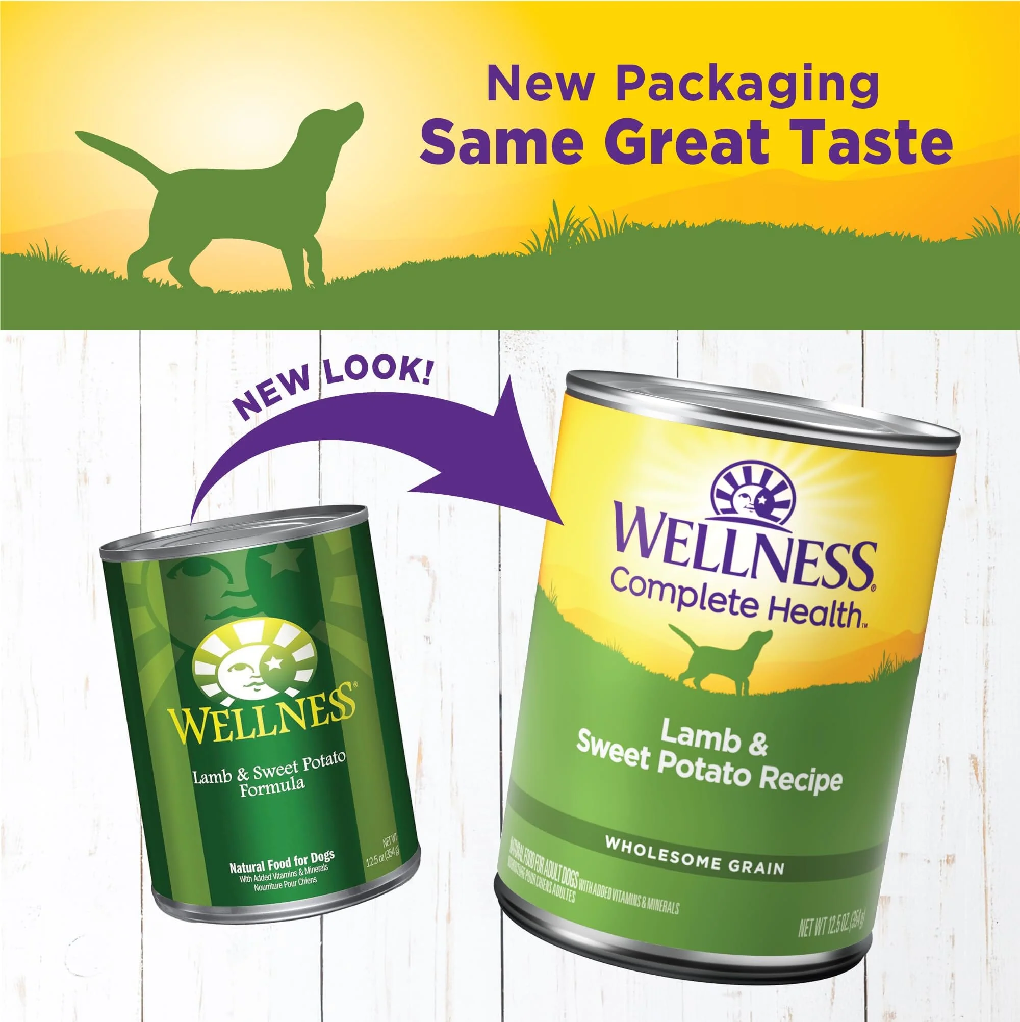 Wellness Natural Lamb and Sweet Potato Canned Dog Food - 12.5 Oz - Case of 12 - Image 2