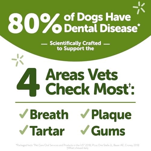 Whimzees Freshzees Oral Health Fresh Breath with Parsley Natural Dental Dog Treats - 14.81 Oz - Image 9
