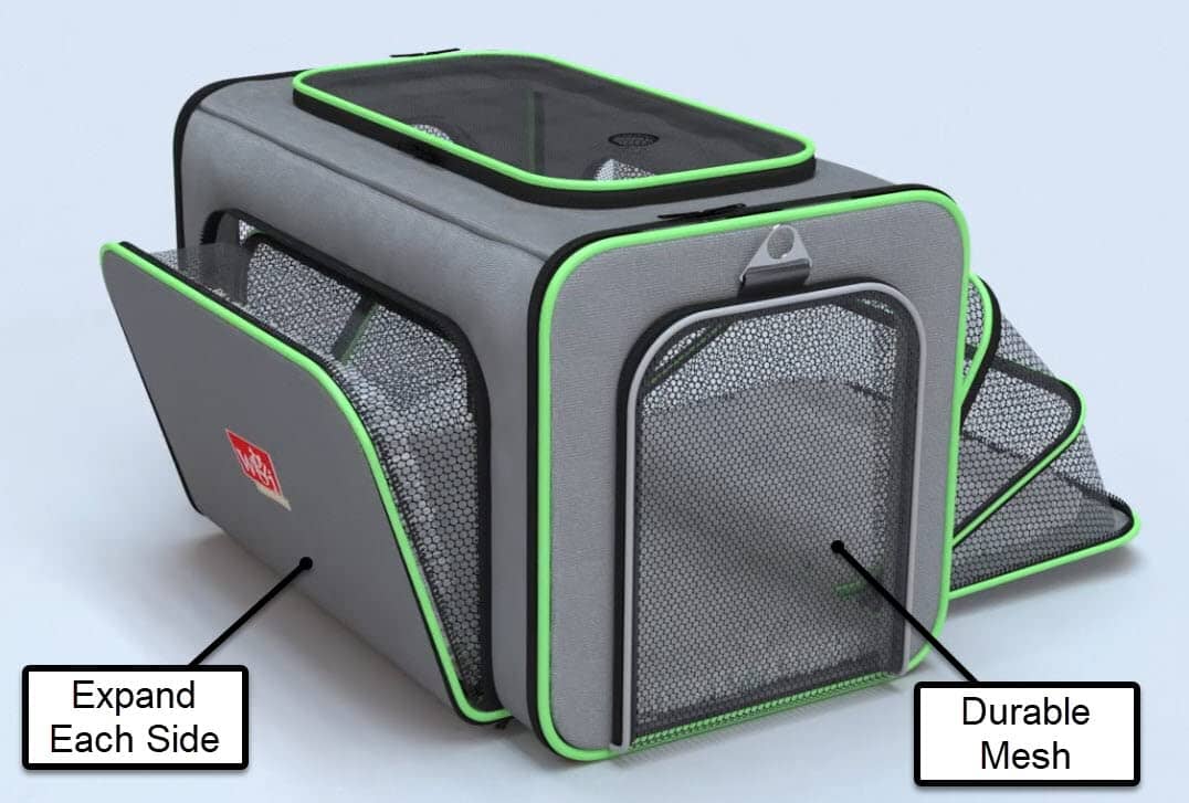 Wigzi LED Lighting Dual-Side Expandable Travel Airline Approved Pet Carrier - Image 4