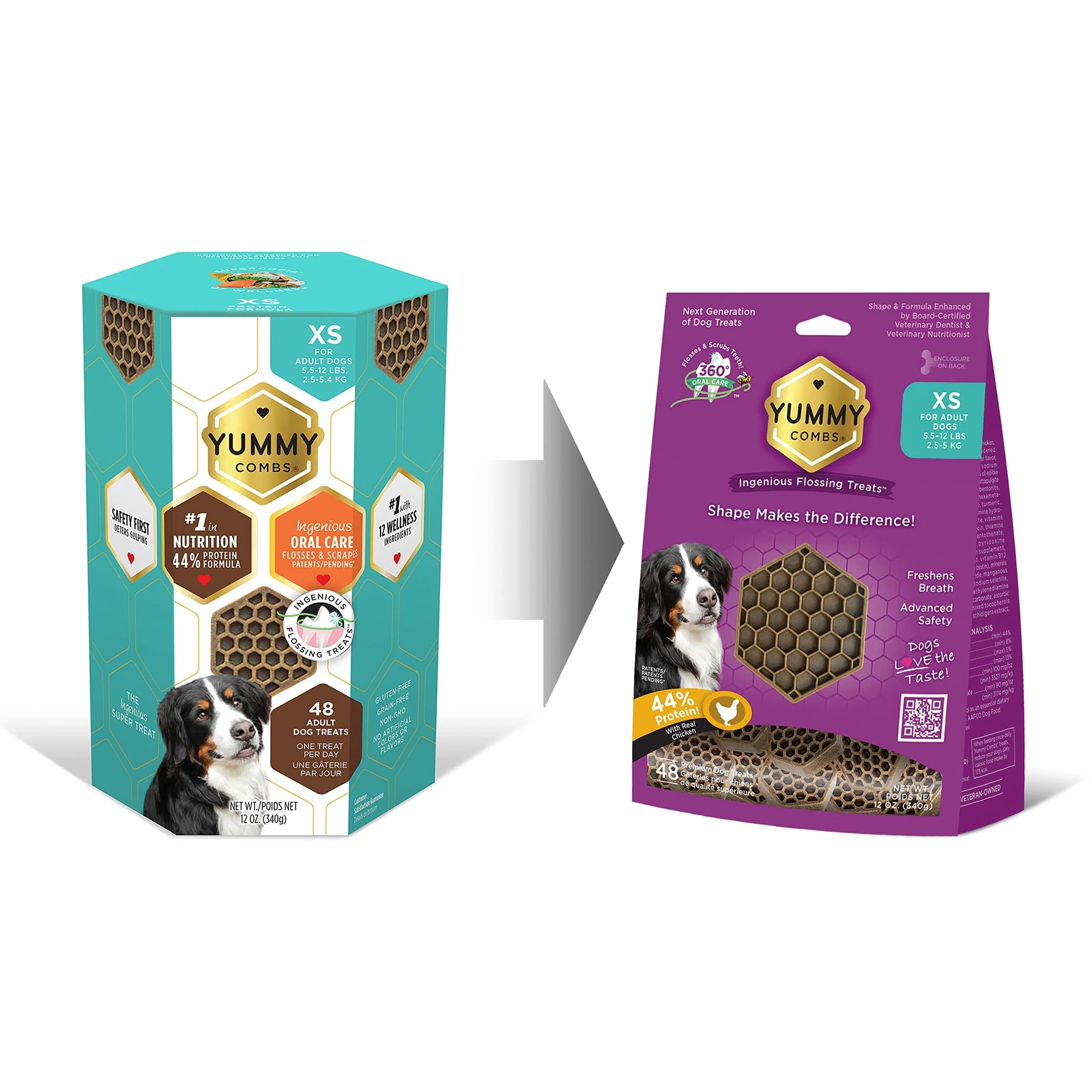 Yummy Combs Protein Dental Dog Treats - 12 Oz Bag - Image 14