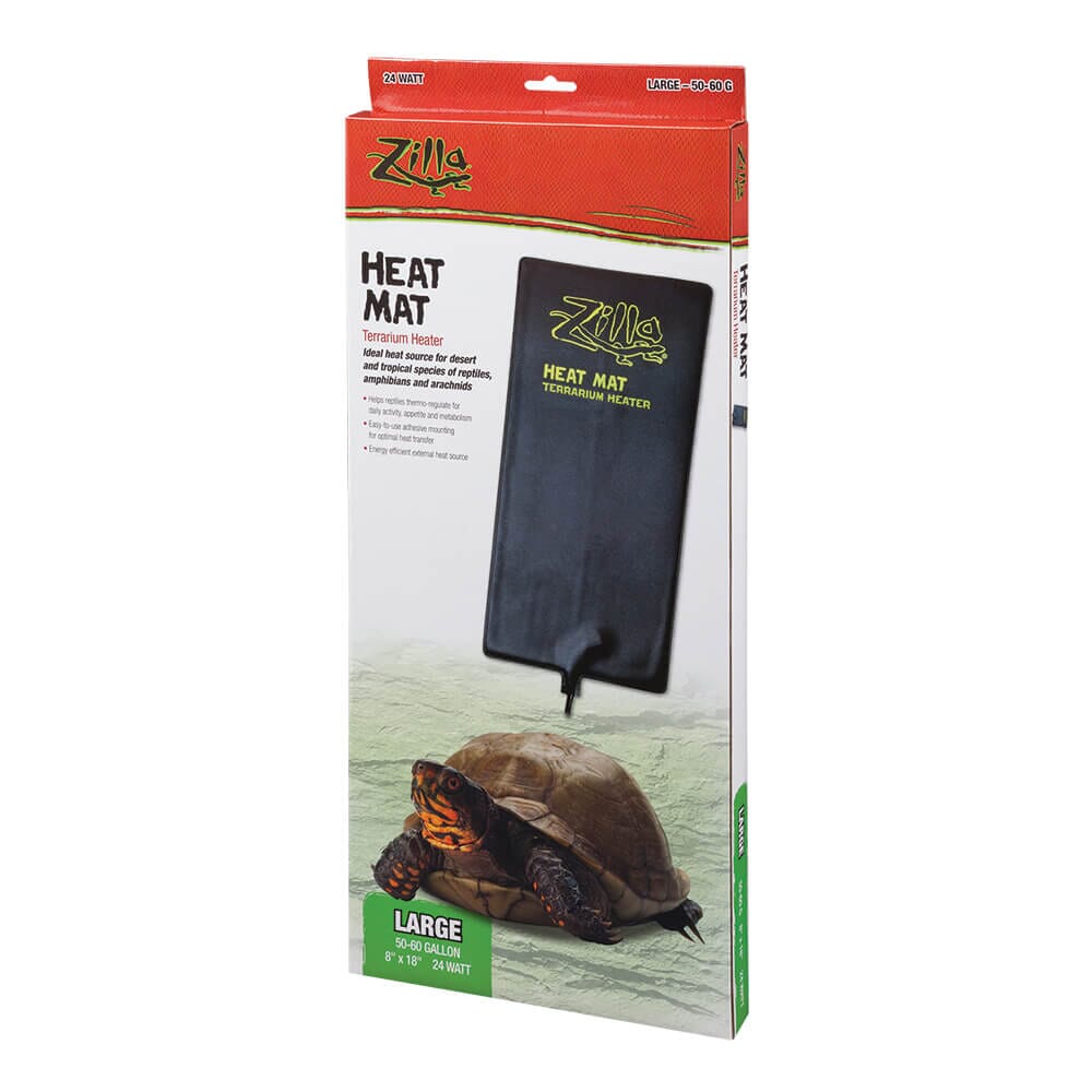 Zilla Terrarium Heating Mat for Reptiles - Large - L:8 X W:10 Inches - 40-60 Gallon Terrariums