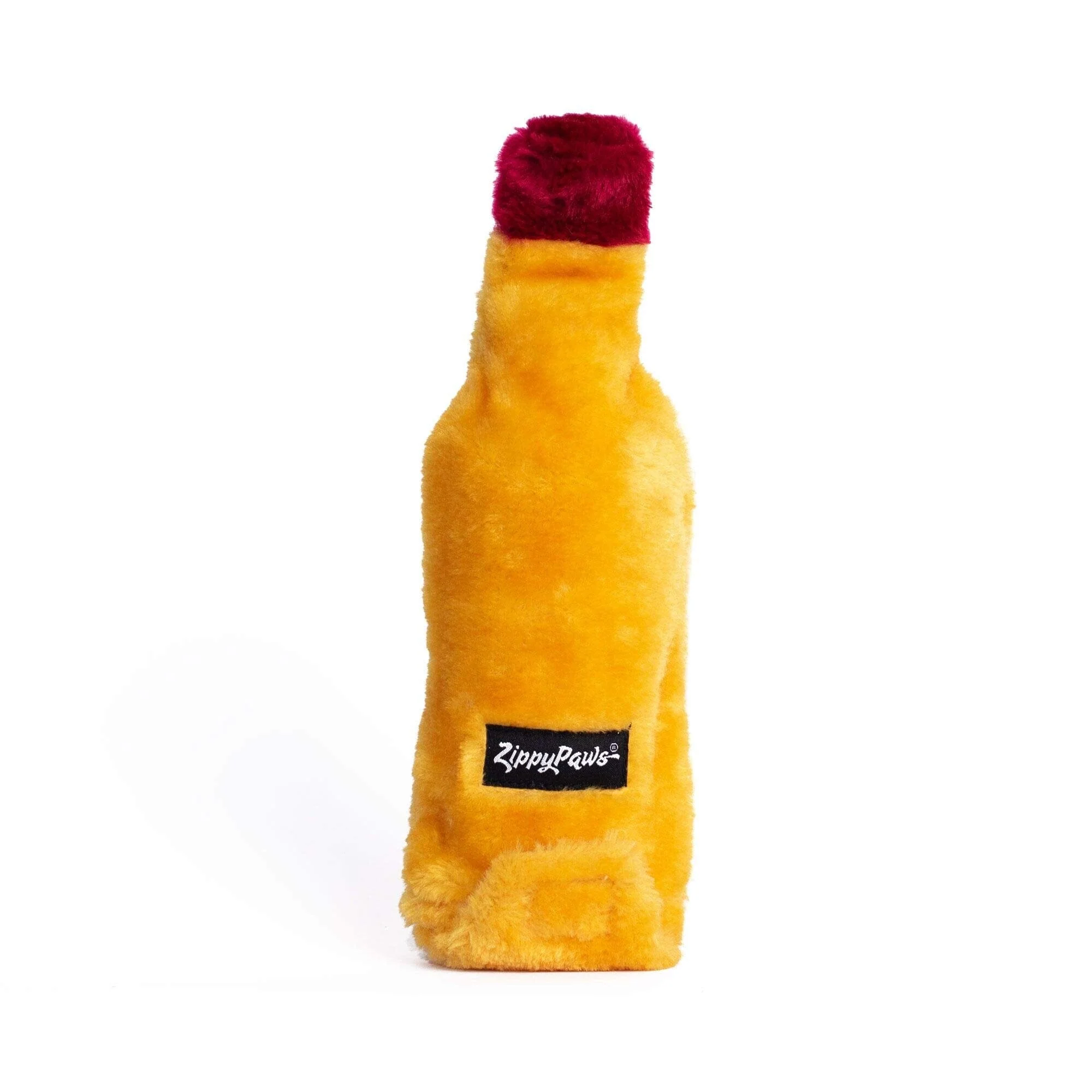 Zippy Paws Happy Hour Crusherz Tequila Bottle Squeak and Crackle Plush Dog Toy - Image 2