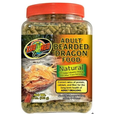 Zoo Med Laboratories Adult Bearded Dragon High-Fiber Reptile Food