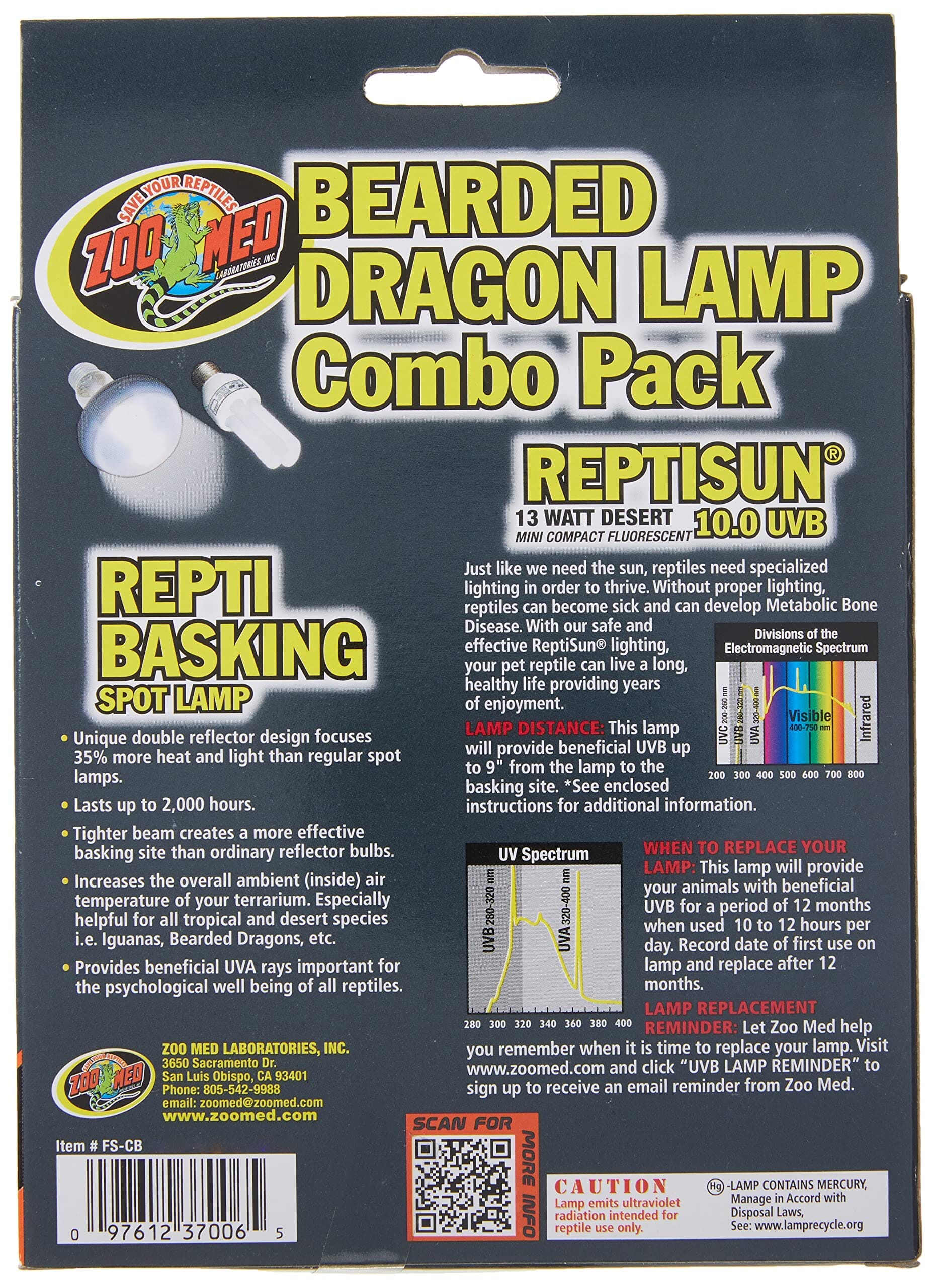 Zoo Med Laboratories Bearded Dragon Lamp Combo Pack - Image 2