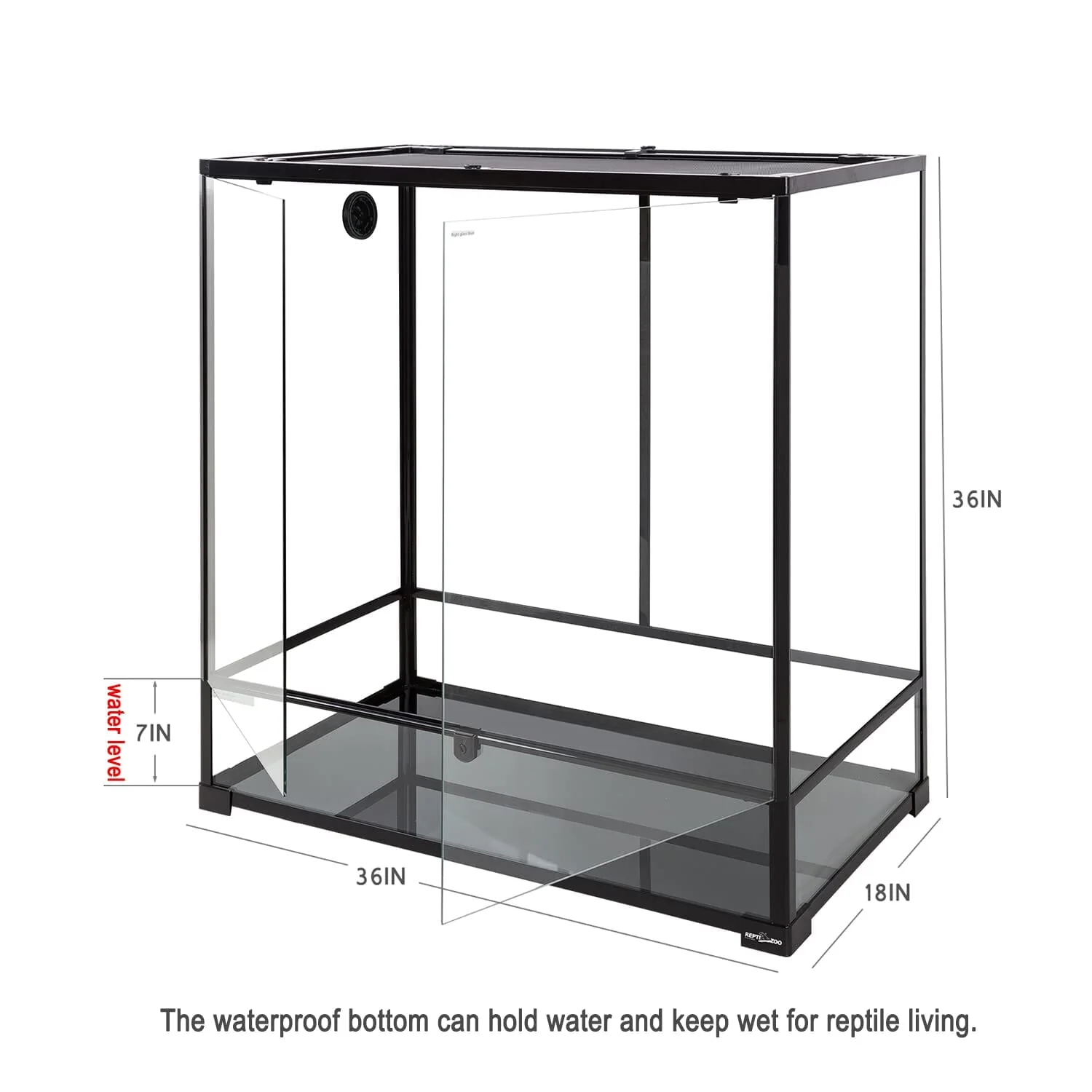 Zoo Med Laboratories Deluxe Chameleon Terrarium Reptile Kit - L:18" X W:18" X H:36" Inches - Image 5