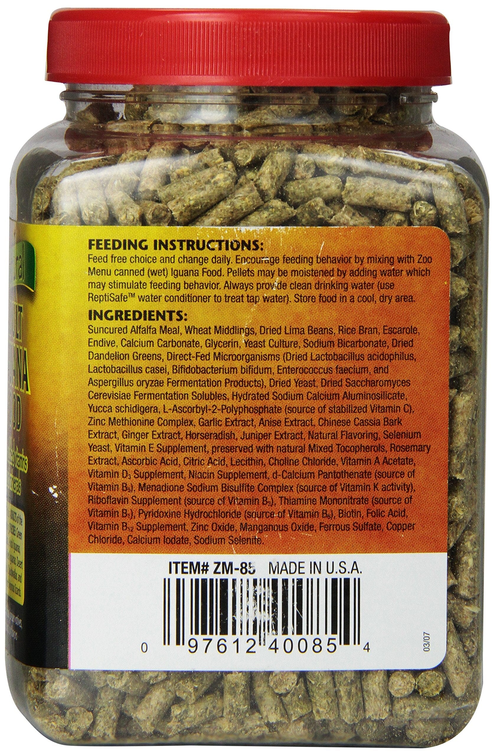 Zoo Med Laboratories Natural Adult Iguana Pellets Dry Food - 5 Lbs - Image 3