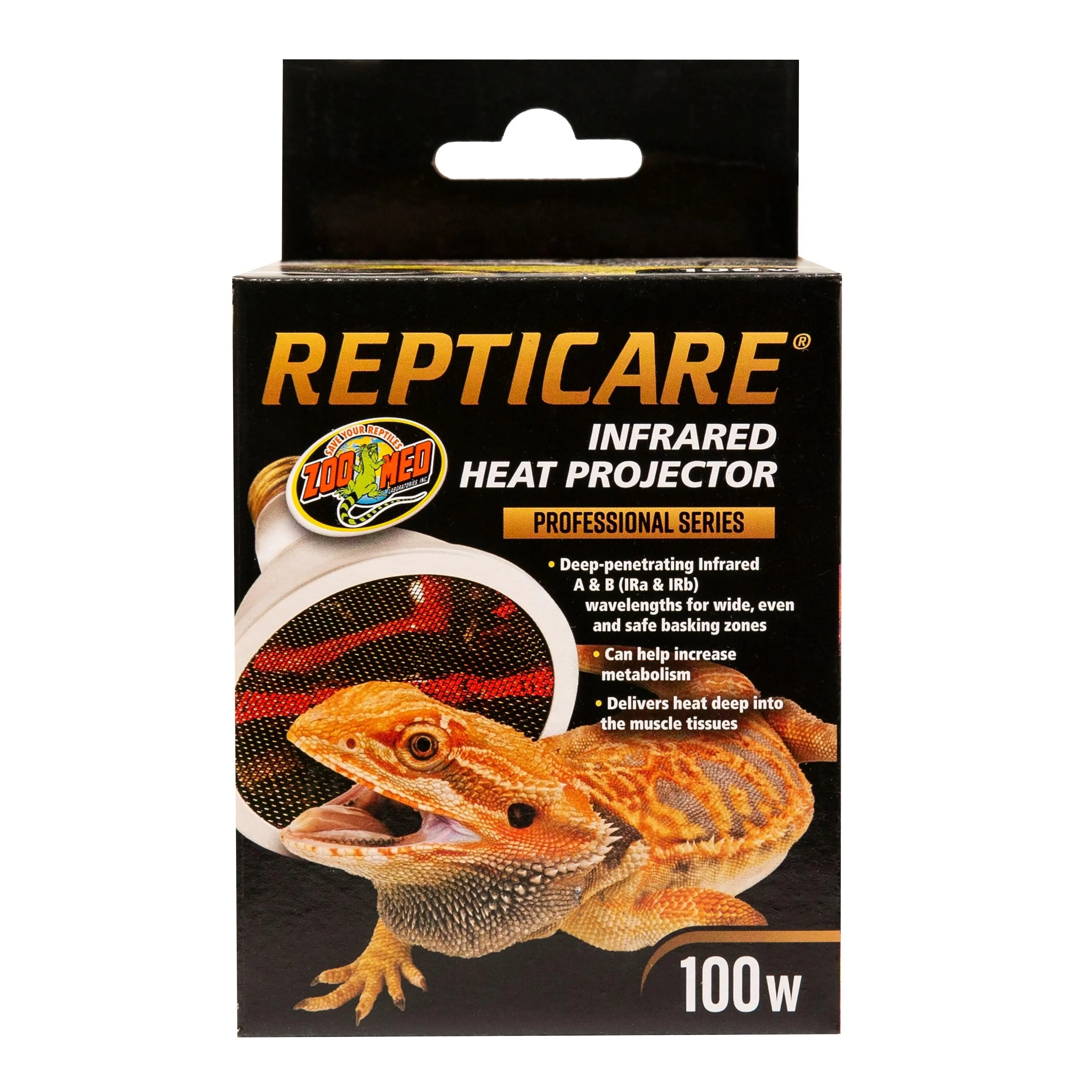 Zoo Med Laboratories RepiCare Infrared Heating Reptile Projector Lamp - 100 Watt