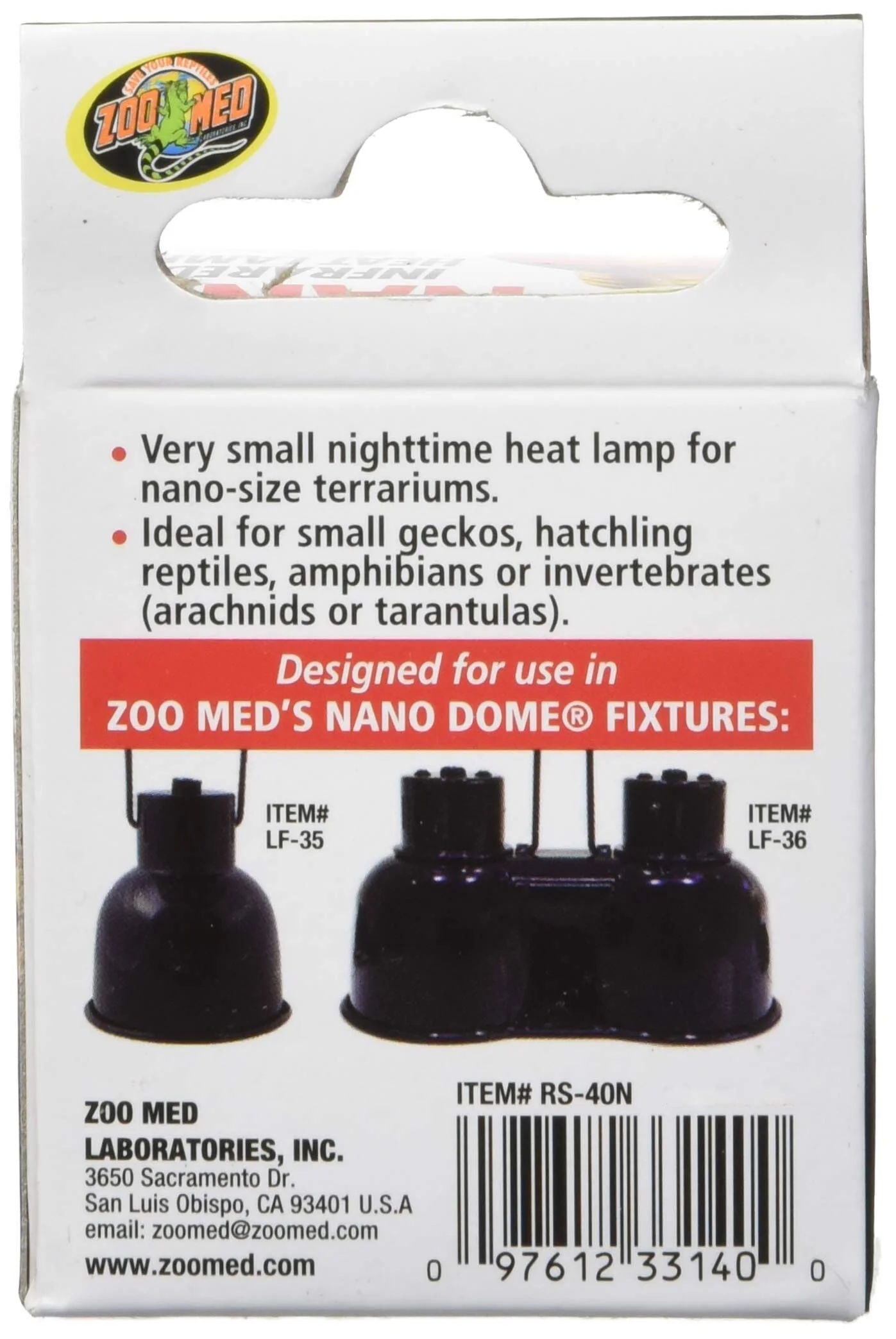 Zoo Med Laboratories RepiCare Infrared Heating Reptile Projector Lamp - Nano - 40 Watt - Image 2