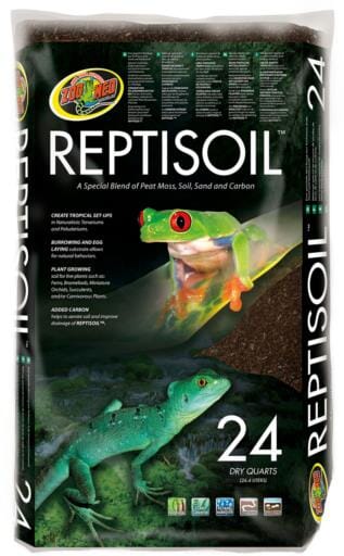 Zoo Med Laboratories ReptiSoil Reptile Blend Peat Moss and Sand with Soil and Carbon - 24QT