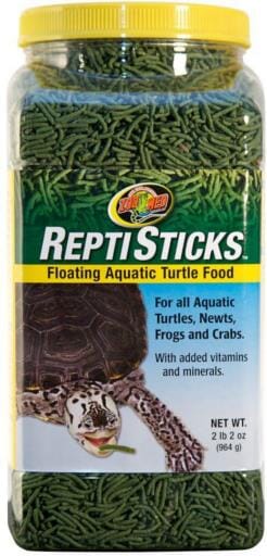 Zoo Med Laboratories ReptiStick Floating Aquatic Freeze-Dried Turtle Food - 34 Oz
