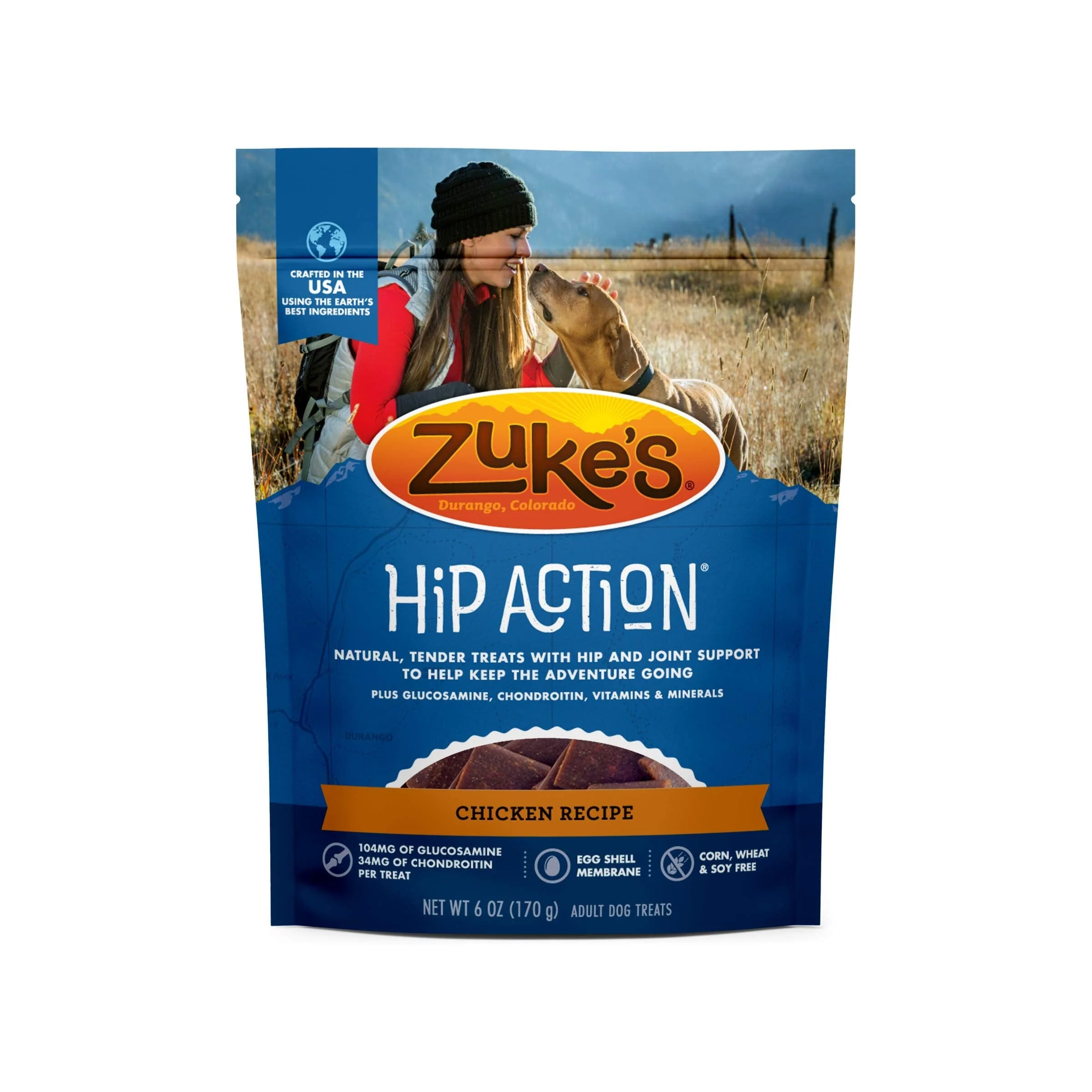 Zukes Hip Action Senior Hip and Joint Chicken Soft and Chewy Dog Treats - Image 6