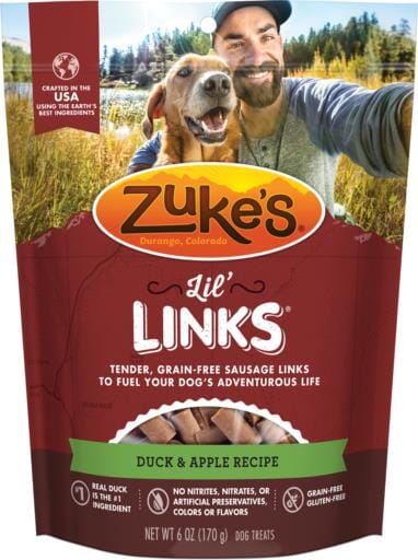 Zuke's Lil' Links Duck and Apple Soft and Chewy Dog Treats - 6 Oz