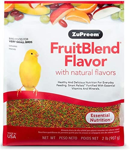 Zupreem Fruitblend Flavor Very Small Bird Food Canary & Finch Bird Food - 2 Lbs